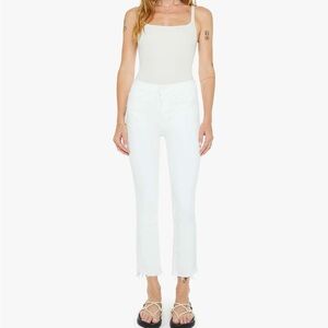 MOTHER the Insider Crop Step Fray